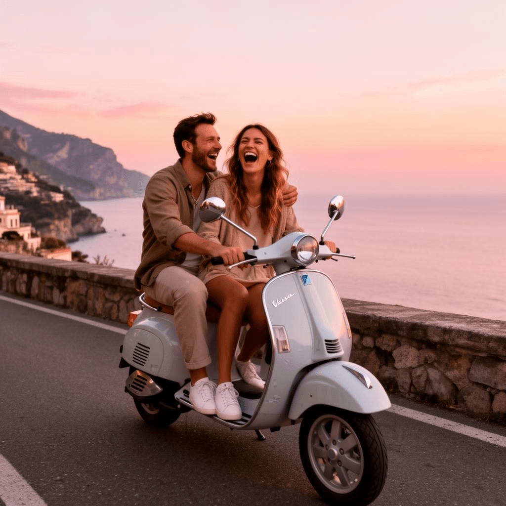 Couple ride